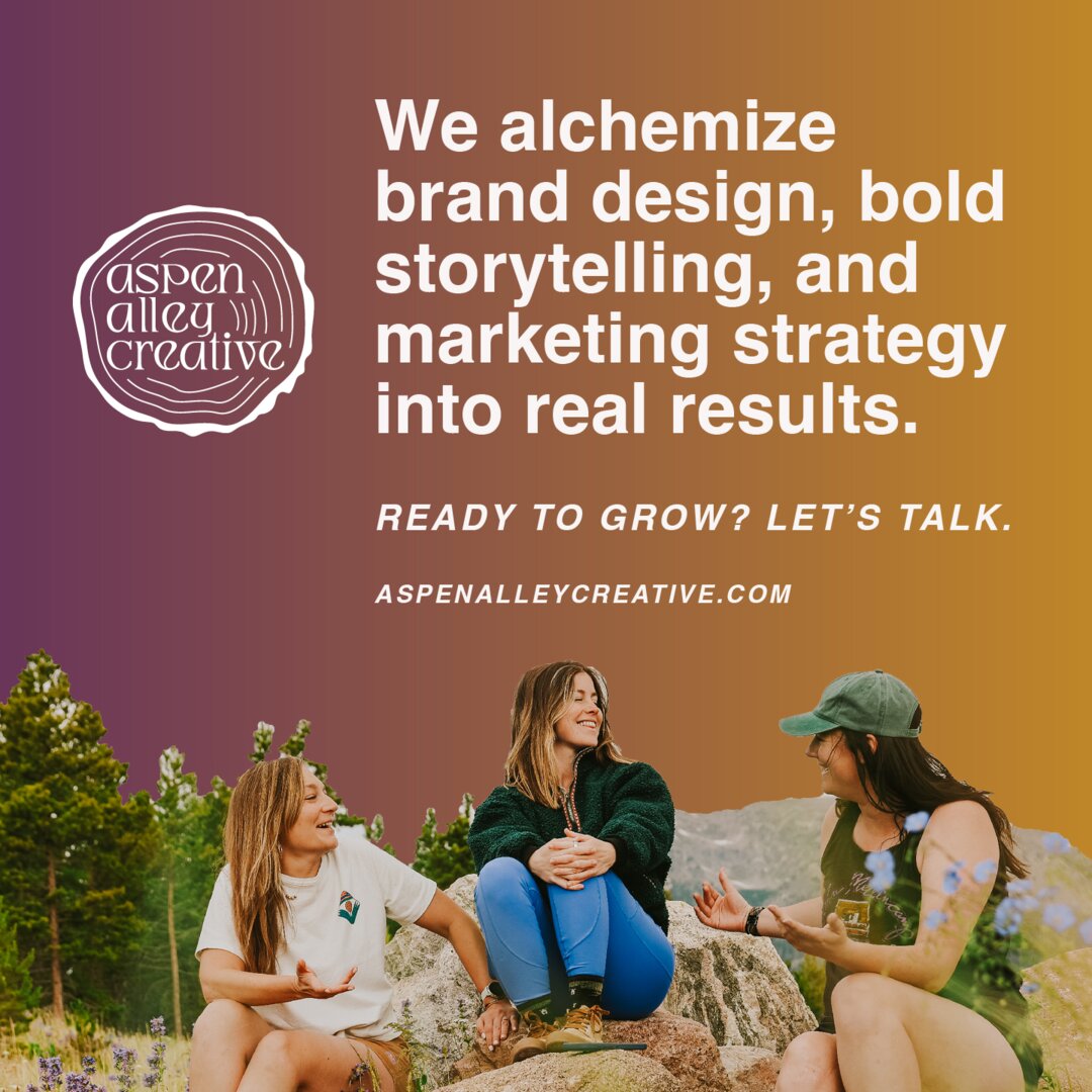 Aspen Alley Creative -- we alchemize brand design, bold storytelling, and marketing strategy into real results. Ready to grow? Let's talk. aspenalleycreative.com